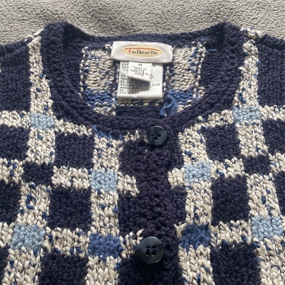Talbots cardigan cotton silk blend size M - Picture 5 of 7